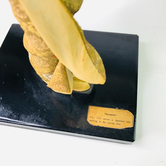 Vintage Harusame Nishi Geisha Standing Doll 15" Japanese Lady Figurine in Kimono - Picture 11 of 14